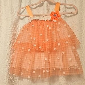 Flour frilly tank top